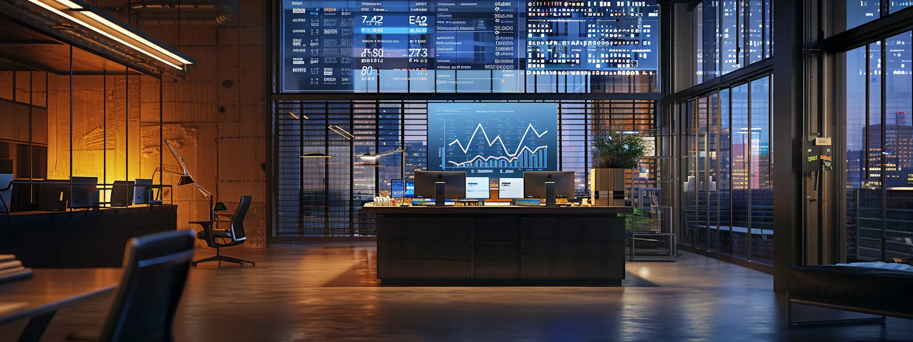 a modern office workspace features a sleek computer screen displaying a vibrant dashboard filled with error codes and api performance metrics, illuminated by dynamic lighting that emphasizes the urgency of troubleshooting outreach campaign issues.