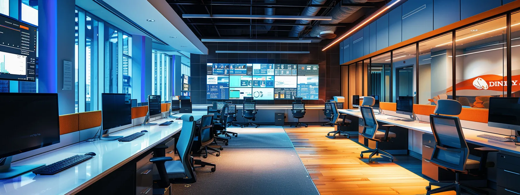 a sleek, modern office environment features a digital dashboard displaying flashing error alerts and real-time data disruptions, highlighting the critical impact of api errors on digital pr campaign efficiency.