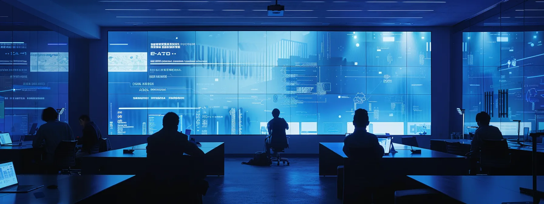 a sleek, modern office workspace features an agile team collaborating around a digital whiteboard displaying email authentication protocols, with focused expressions reflecting the importance of sender identity verification in enhancing outreach success.